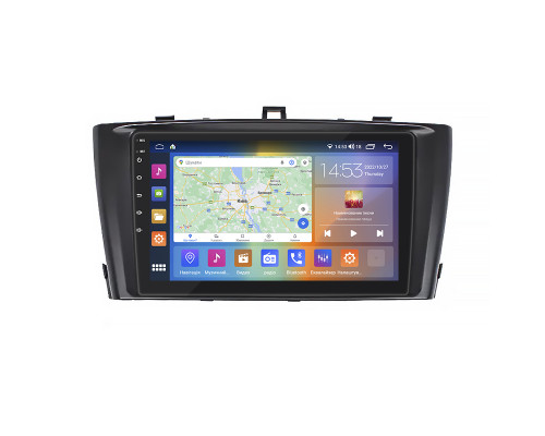 Штатная магнитола Lesko для Toyota Avensis III 2008-2011 экран 9" 4/64Gb CarPlay 4G Wi-Fi GPS Prime