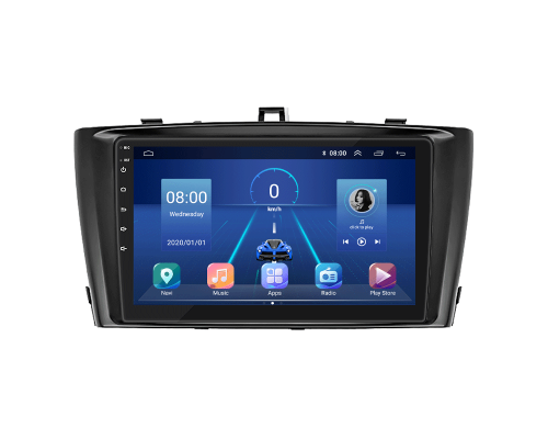 Штатная магнитола Lesko для Toyota Avensis III Рестайлинг 2011-2015 экран 9" 2/32Gb 4G Wi-Fi GPS Top