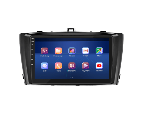 Штатная магнитола Lesko для Toyota Avensis III Рестайлинг 2011-2015 экран 9" 6/128Gb 4G Wi-Fi GPS Top
