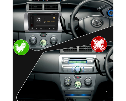 Штатная магнитола Lesko для Toyota bB II 2005-2008 экран 9" 2/32Gb Wi-Fi GPS Base