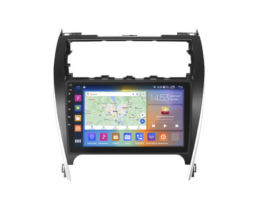 Штатная магнитола Lesko для Toyota Camry (USA) VII (V55) 2011-2015 экран 10" 4/64Gb CarPlay 4G Wi-Fi GPS Prime