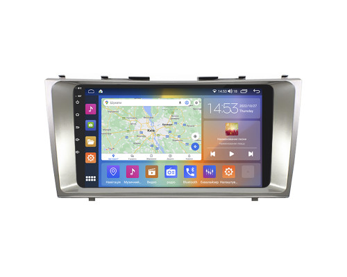 Штатная магнитола Lesko для Toyota Camry VI (XV40) 2006-2009 экран 9" 4/64Gb CarPlay 4G Wi-Fi GPS Prime