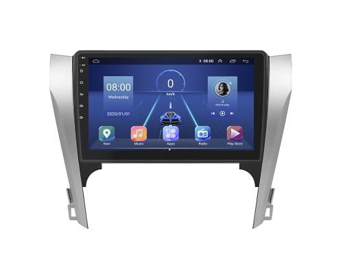 Штатная магнитола Lesko для Toyota Camry VII (XV50) 2011-2014 экран 10" 2/32Gb 4G Wi-Fi GPS Top