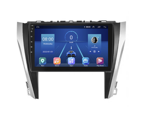 Штатная магнитола Lesko для Toyota Camry VII (XV50) Рестайлинг 2014-2017 экран 10" 4/64Gb 4G Wi-Fi GPS Top