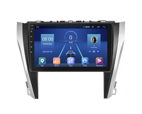 Штатная магнитола Lesko для Toyota Camry VII (XV50) Рестайлинг 2014-2017 экран 10" 6/128Gb 4G Wi-Fi GPS Top