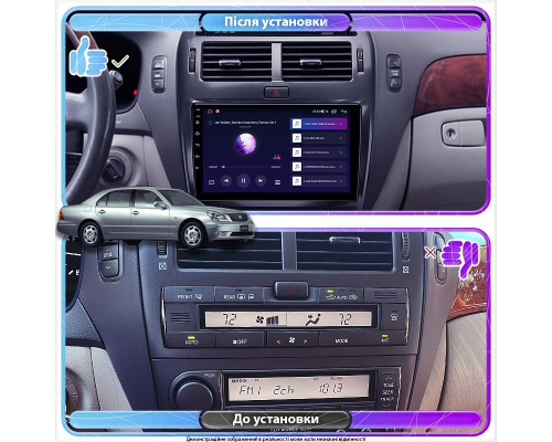 Штатная магнитола Lesko для Toyota Celsior III (F30) 2000-2003 экран 9" 2/32Gb Wi-Fi GPS Base