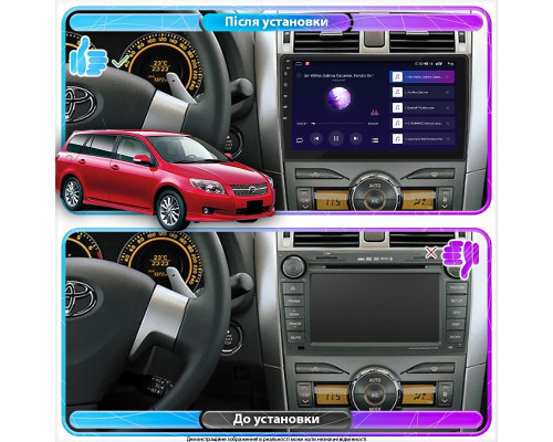 Штатная магнитола Lesko для Toyota Corolla X (E140, E150) 2006-2012 экран 9" 4/64Gb 4G Wi-Fi GPS Top