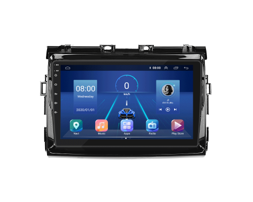 Штатная магнитола Lesko для Toyota Estima III 2006-2008 экран 9" 2/32Gb 4G Wi-Fi GPS Top