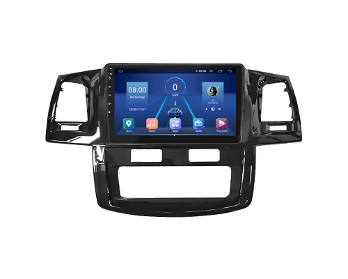Штатная магнитола Lesko для Toyota Fortuner I 2005-2015 экран 9" 6/128Gb 4G Wi-Fi GPS Top
