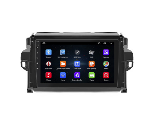 Штатная магнитола Lesko для Toyota Fortuner II 2015-2020 экран 9" 1/16Gb Wi-Fi GPS Base