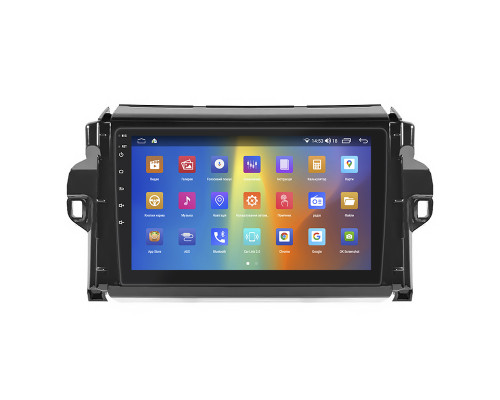 Штатная магнитола Lesko для Toyota Fortuner II 2015-2020 экран 9" 4/64Gb CarPlay 4G Wi-Fi GPS Prime