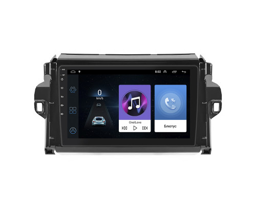 Штатная магнитола Lesko для Toyota Fortuner II Рестайлинг 2020-н.в. экран 9" 1/16Gb Wi-Fi GPS Base