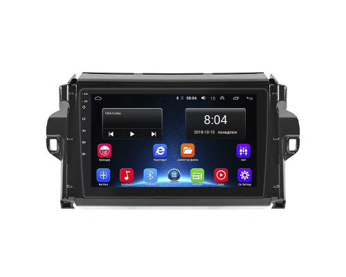 Штатная магнитола Lesko для Toyota Fortuner II Рестайлинг 2020-н.в. экран 9" 2/32Gb Wi-Fi GPS Base