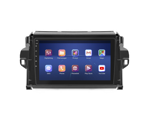 Штатная магнитола Lesko для Toyota Fortuner II Рестайлинг 2020-н.в. экран 9" 4/64Gb 4G Wi-Fi GPS Top