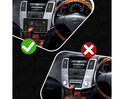 Штатная магнитола Lesko для Toyota Harrier II (XU30) 2003-2013 экран 9" 2/32Gb Wi-Fi GPS Base