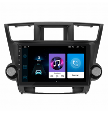 Штатная магнитола Lesko для Toyota Highlander II (U40) 2007-2010 экран 10" 1/16Gb Wi-Fi GPS Base