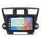 Штатная магнитола Lesko для Toyota Highlander II (U40) Рестайлинг 2010-2013 экран 10" 4/64Gb CarPlay 4G Wi-Fi GPS Prime