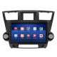 Штатная магнитола Lesko для Toyota Highlander II (U40) Рестайлинг 2010-2013 экран 10" 4/32Gb 4G Wi-Fi GPS Top