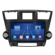 Штатная магнитола Lesko для Toyota Highlander II (U40) Рестайлинг 2010-2013 экран 10" 6/128Gb 4G Wi-Fi GPS Top