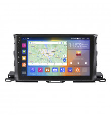 Штатная магнитола Lesko для Toyota Highlander III (U50) Рестайлинг 2016-2019 экран 10" 4/64Gb CarPlay 4G Wi-Fi GPS Prime