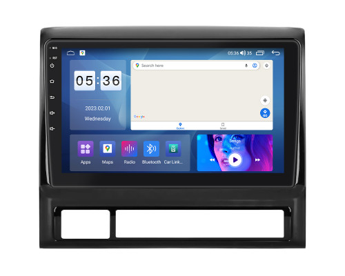 Штатная магнитола Lesko для Toyota Hilux VII 2004-2011 экран 9" 4/64Gb CarPlay 4G Wi-Fi GPS Prime