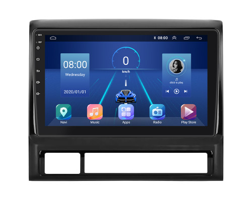 Штатная магнитола Lesko для Toyota Hilux VII 2004-2011 экран 9" 2/32Gb 4G Wi-Fi GPS Top