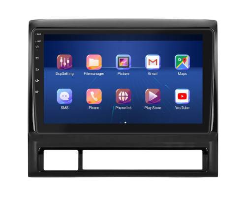 Штатная магнитола Lesko для Toyota Hilux VII 2004-2011 экран 9" 4/64Gb 4G Wi-Fi GPS Top