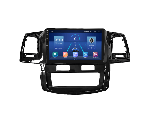 Штатная магнитола Lesko для Toyota Hilux VII Рестайлинг 2011-2015 экран 9" 2/32Gb 4G Wi-Fi GPS Top