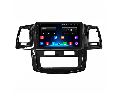 Штатная магнитола Lesko для Toyota Hilux VII Рестайлинг 2011-2015 экран 9" 4/64Gb 4G Wi-Fi GPS Top