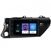 Штатная магнитола Lesko для Toyota Hilux VIII 2015-2020 экран 10" 1/16Gb Wi-Fi GPS Base
