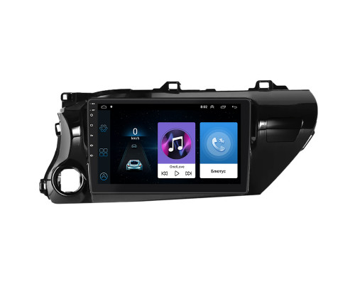 Штатная магнитола Lesko для Toyota Hilux VIII 2015-2020 экран 10" 1/16Gb Wi-Fi GPS Base