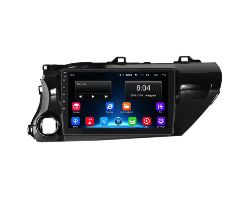 Штатная магнитола Lesko для Toyota Hilux VIII 2015-2020 экран 10" 2/32Gb Wi-Fi GPS Base