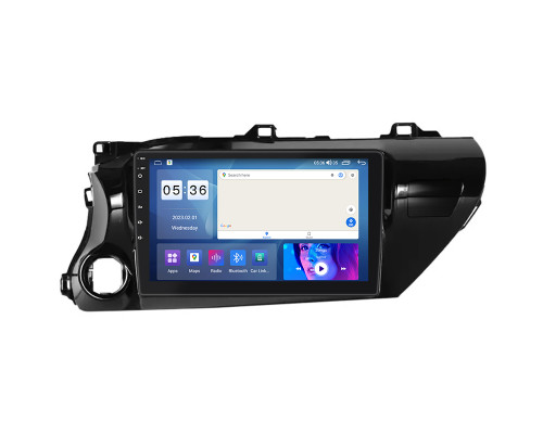 Штатная магнитола Lesko для Toyota Hilux VIII 2015-2020 экран 10" 4/64Gb CarPlay 4G Wi-Fi GPS Prime