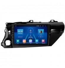 Штатная магнитола Lesko для Toyota Hilux VIII 2015-2020 экран 10" 6/128Gb 4G Wi-Fi GPS Top