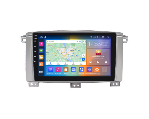 Штатная магнитола Lesko для Toyota Land Cruiser 100 Series Рестайлинг 1 2002-2005 экран 9" 4/64Gb CarPlay 4G Wi-Fi GPS Prime