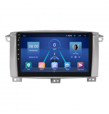 Штатная магнитола Lesko для Toyota Land Cruiser 100 Series Рестайлинг 1 2002-2005 экран 9" 2/32Gb 4G Wi-Fi GPS Top