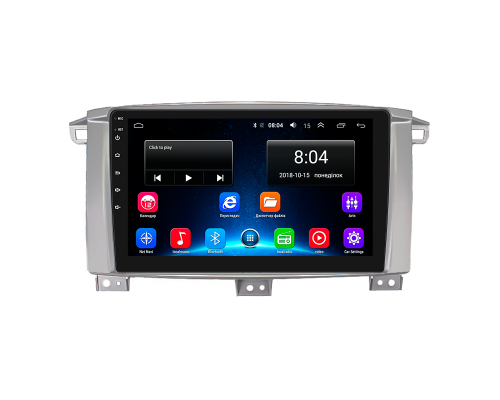 Штатная магнитола Lesko для Toyota Land Cruiser 100 Series Рестайлинг 1 2002-2005 экран 9" 4/64Gb 4G Wi-Fi GPS Top