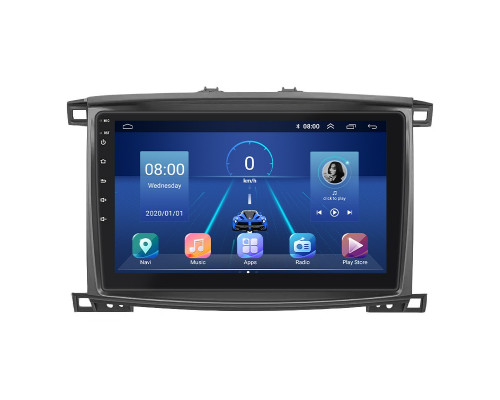 Штатная магнитола Lesko для Toyota Land Cruiser 100 Series Рестайлинг 2 2005-2007 экран 10" 6/128Gb 4G Wi-Fi GPS Top