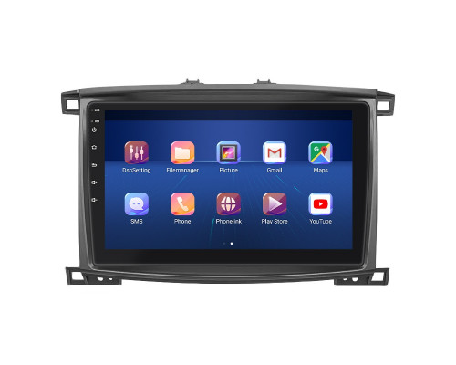 Штатная магнитола Lesko для Toyota Land Cruiser 100 Series Рестайлинг 2 2005-2007 экран 10" 6/128Gb 4G Wi-Fi GPS Top