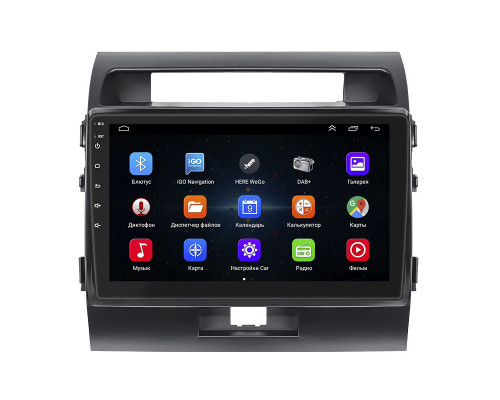 Штатная магнитола Lesko для Toyota Land Cruiser 200 Series 2007-2012 экран 10" 1/16Gb Wi-Fi GPS Base