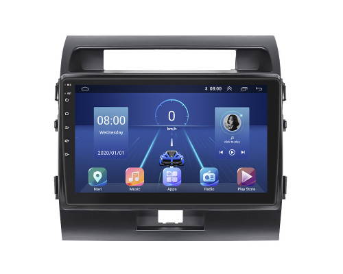 Штатная магнитола Lesko для Toyota Land Cruiser 200 Series 2007-2012 экран 10" 4/64Gb 4G Wi-Fi GPS Top