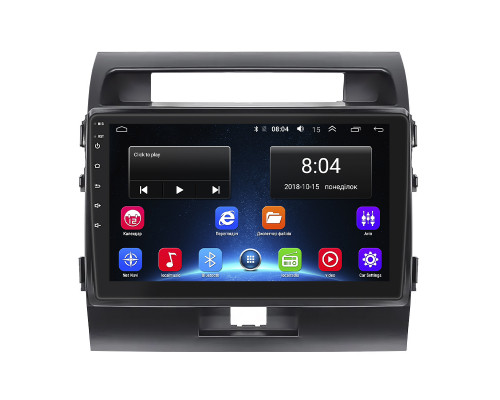 Штатная магнитола Lesko для Toyota Land Cruiser 200 Series Рестайлинг 1 2012-2015 экран 10" 2/32Gb Wi-Fi GPS Base