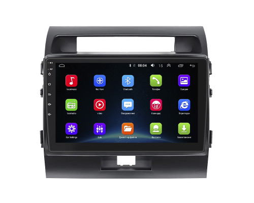 Штатная магнитола Lesko для Toyota Land Cruiser 200 Series Рестайлинг 1 2012-2015 экран 10" 2/32Gb Wi-Fi GPS Base