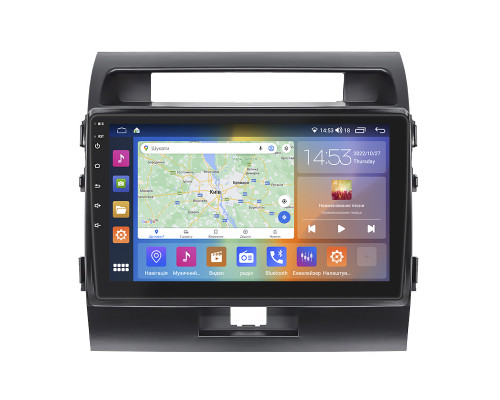 Штатная магнитола Lesko для Toyota Land Cruiser 200 Series Рестайлинг 1 2012-2015 экран 10" 4/64Gb CarPlay 4G Wi-Fi GPS Prime