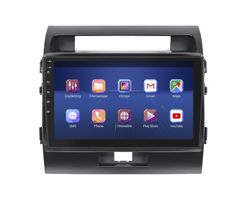 Штатная магнитола Lesko для Toyota Land Cruiser 200 Series Рестайлинг 1 2012-2015 экран 10" 2/32Gb 4G Wi-Fi GPS Top