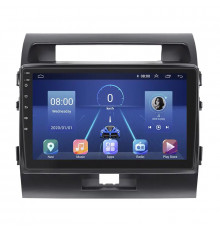 Штатная магнитола Lesko для Toyota Land Cruiser 200 Series Рестайлинг 1 2012-2015 экран 10" 6/128Gb 4G Wi-Fi GPS Top