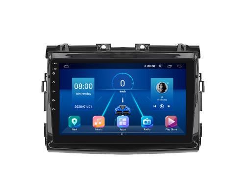 Штатная магнитола Lesko для Toyota Previa III (XR50) 2006-2019 экран 9" 4/64Gb 4G Wi-Fi GPS Top