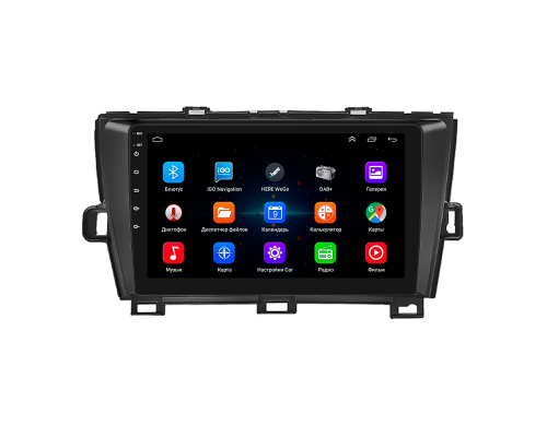 Штатная магнитола Lesko для Toyota Prius III Рестайлинг (XW30) 2011-2015 экран 9" 1/16Gb Wi-Fi GPS Base