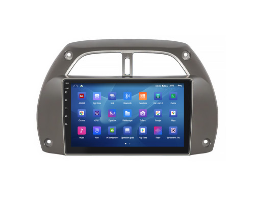 Штатная магнитола Lesko для Toyota RAV4 II (XA20) 2000-2003 экран 9" 4/64Gb CarPlay 4G Wi-Fi GPS Prime