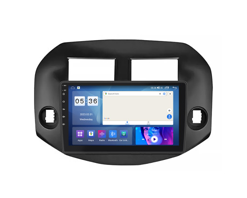 Штатная магнитола Lesko для Toyota RAV4 III (XA30) 2005-2010 экран 10" 2/32Gb CarPlay 4G Wi-Fi GPS Prime